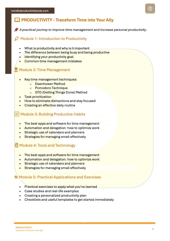 Ebook: PRODUTTIVITA'