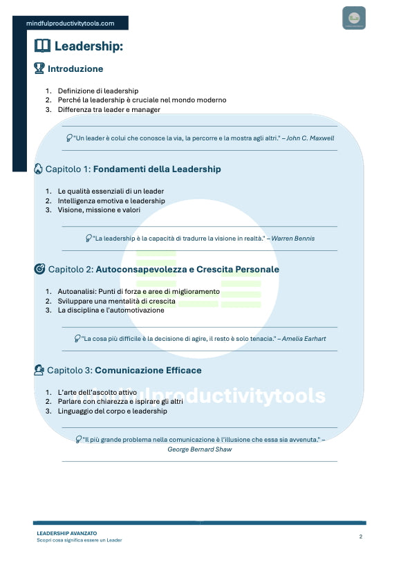 Ebook: LEADERSHIP AVANZATA